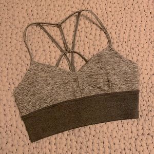 Alo Sports Bra - Heather Gray size M